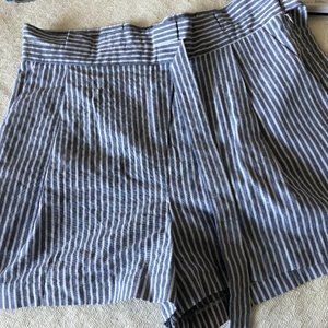 Blue/White Striped Shorts - NWT